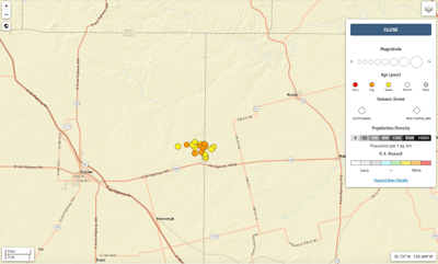 Earthquake map 2