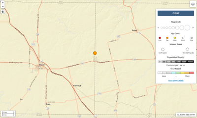 Earthquake map 3